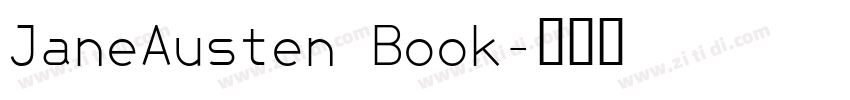 JaneAusten Book字体转换
